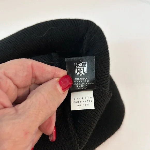 Pittsburgh Steelers Black Gold Beanie w Pom Pom w ‘47 on the side OSFA - Picture 7 of 7